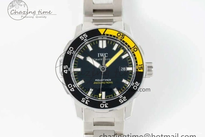 MIROTIME 0315 Durable Aquatimer Automatic SS RSF 1:1 Best Edition Black Yellow Dial on SS Bracelet A 7071